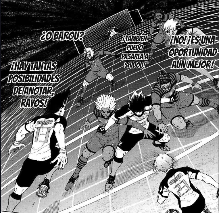 Blue Lock page translated to Spanish by Manhwave